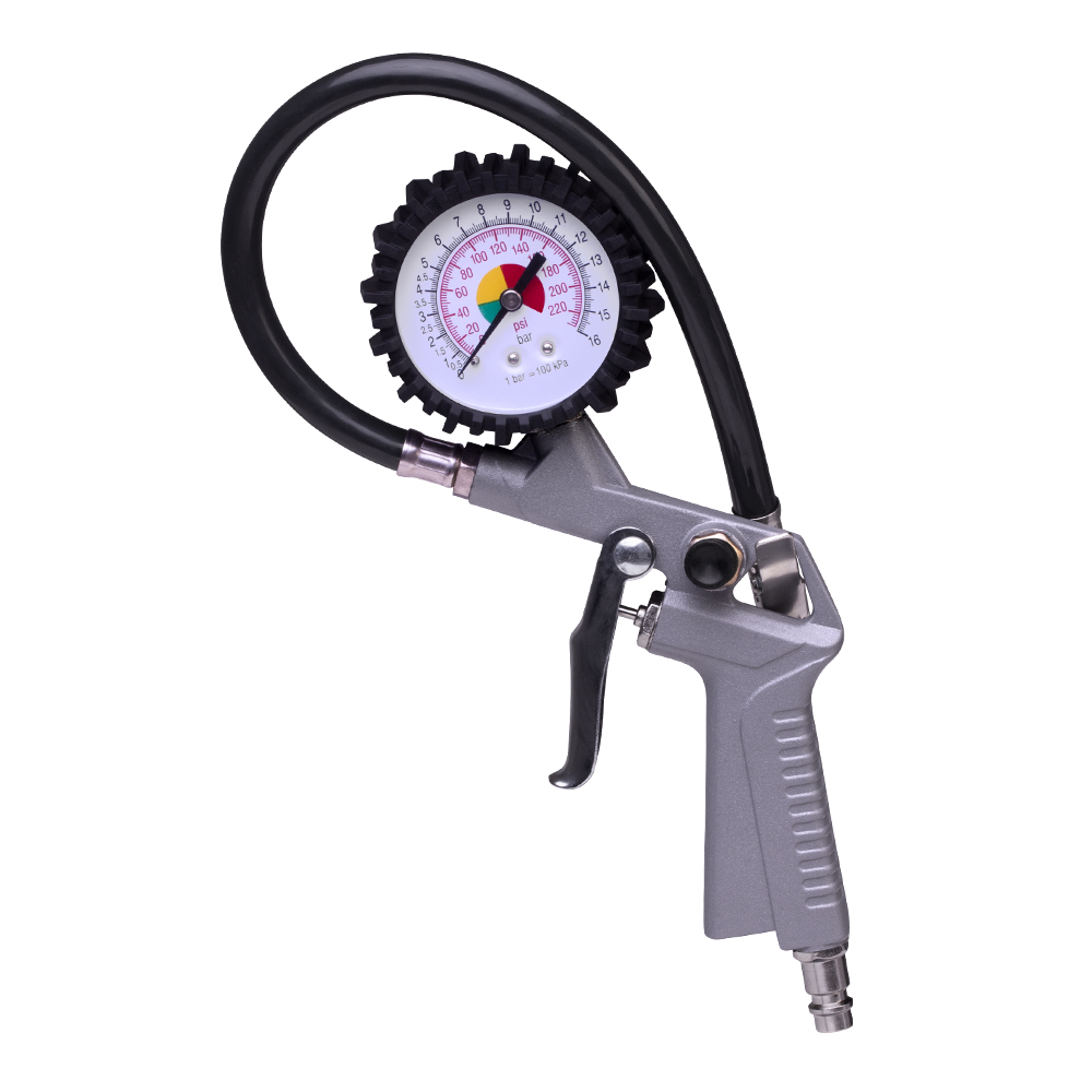 Gun for pumping tires with a manometer TG-6
